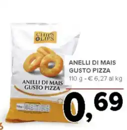 Todis CHITS OLIPS Anelli di mais gusto pizza offerta