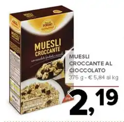 Todis Muesli croccante al cioccolato FORNO offerta