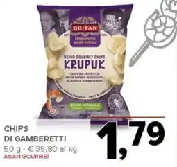 Todis GO-TAN Chips di gamberetti offerta