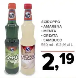 Todis Sciroppo - amarena - menta - orzata - sambuco offerta