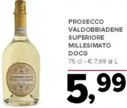 Todis Prosecco valdobbiadene superiore millesimato DOCG offerta