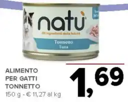 Todis Alimento per gatti tonnetto natu offerta
