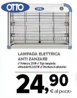Todis OTTO Lampada elettrica anti zanzare offerta
