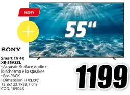 MediaWorld SONY Smart TV 4K XR-55A83L offerta