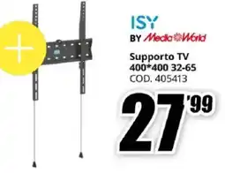 MediaWorld ISY BY Media World Supporto TV 400 400 32-65 offerta