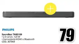 MediaWorld PHILIPS Soundbar TAB5109 offerta