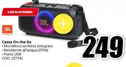 MediaWorld JBL HARMAN Cassa On the Go offerta