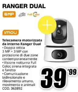 MediaWorld IMOU Telecamera motorizzata da interno Ranger Dual offerta
