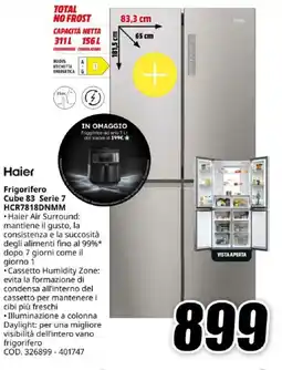 MediaWorld Haier Frigorifero Cube 83 Serie 7 HCR7818DNMM offerta