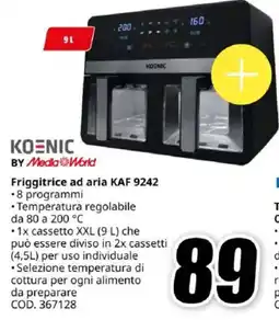 MediaWorld KOENIC BY Media World Friggitrice ad aria KAF 9242 offerta