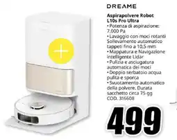 MediaWorld DREAME Aspirapolvere Robot L10s Pro Ultra offerta