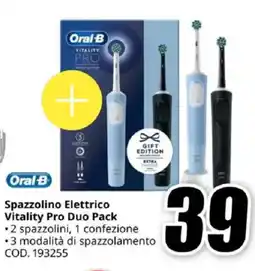 MediaWorld Oral-B Spazzolino Elettrico Vitality Pro Duo Pack offerta