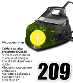 MediaWorld Rowenta Caldaia ad alta pressione DG8626 offerta