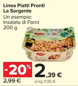 Carrefour Market Linea Piatti Pronti La Sorgente offerta
