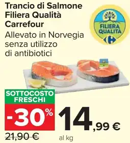Carrefour Market Trancio di Salmone Filiera Qualità Carrefour offerta