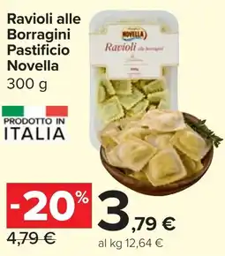 Carrefour Market Ravioli alle Borragini Pastificio NOVELLA offerta