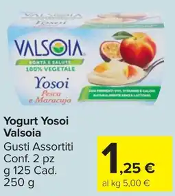 Carrefour Market VALSOIA Yogurt Yosoi offerta