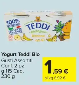 Carrefour Market Yogurt Teddi Bio Gusti Assortiti offerta
