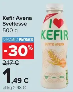 Carrefour Market Kefir Avena Sveltesse offerta