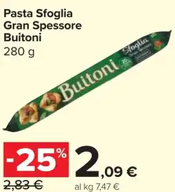 Carrefour Market Pasta Sfoglia Gran Spessore Buitoni offerta