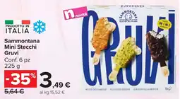 Carrefour Market Sammontana Mini Stecchi Gruvi offerta