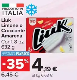 Carrefour Market Liuk Limone o Croccante Amarena offerta