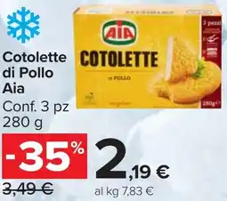 Carrefour Market Cotolette di Pollo Aia offerta