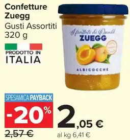Carrefour Market Confetture Zuegg Gusti Assortiti offerta