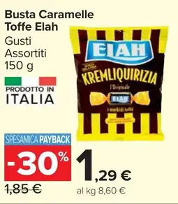Carrefour Market Busta Caramelle Toffe Elah offerta