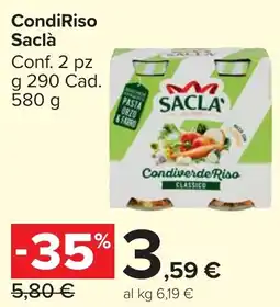 Carrefour Market CondiRiso Saclà offerta