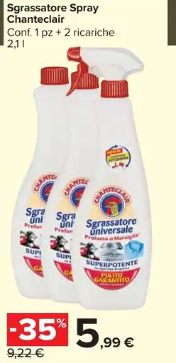 Carrefour Market Sgrassatore Spray Chanteclair offerta