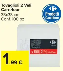 Carrefour Market Tovaglioli 2 Veli Carrefour offerta