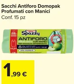 Carrefour Market Sacchi Antiforo Domopak Profumati con Manici offerta
