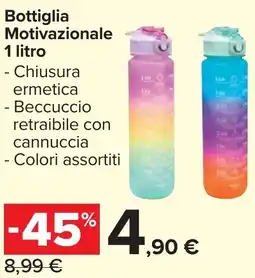 Carrefour Market Bottiglia Motivazionale offerta