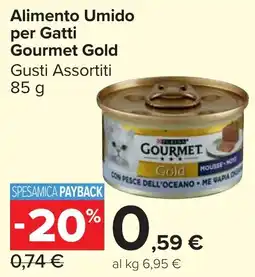 Carrefour Market Alimento Umido per Gatti Gourmet Gold offerta
