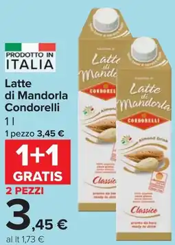 Carrefour Market Latte di Mandorla Condorelli offerta