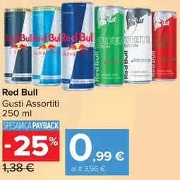 Carrefour Market Red Bull Gusti Assortiti offerta