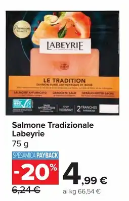 Carrefour Market Salmone Tradizionale Labeyrie offerta