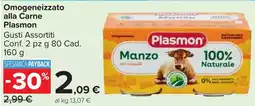 Carrefour Market Omogeneizzato alla Carne Plasmon offerta