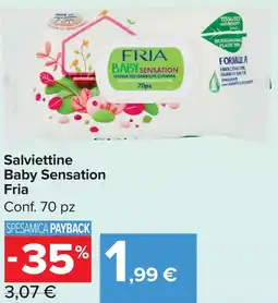 Carrefour Market Salviettine Baby Sensation Fria offerta