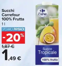 Carrefour Market Succhi Carrefour offerta