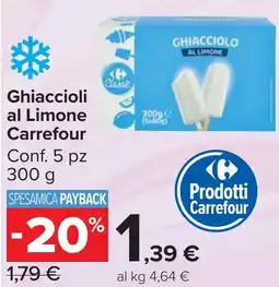 Carrefour Market Ghiaccioli al Limone Carrefour offerta