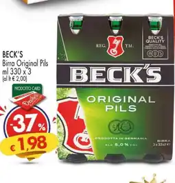 Despar BECK'S Birra Original Pils offerta