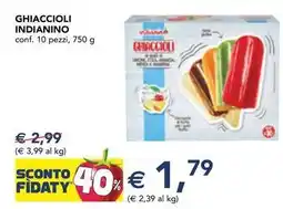 Esselunga Ghiaccioli INDIANINO offerta