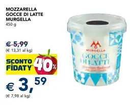 Esselunga Mozzarella gocce di latte MURGELLA offerta