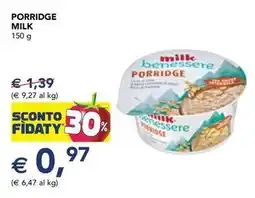 Esselunga Porridge MILK offerta