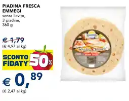 Esselunga Piadina fresca EMMEGI offerta