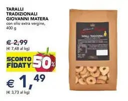 Esselunga Taralli tradizionali GIOVANNI MATERA offerta