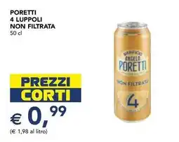 Poretti 4 luppoli non filtrata