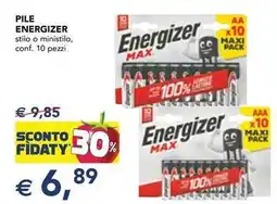Esselunga Pile ENERGIZER offerta